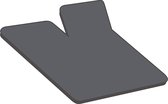 Homee splittopper Hoeslaken Jersey Stretch antraciet - 180x200/210/220 cm hoogte 10 t/m 12 cm - 100% katoen