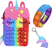 Het Betere Merk - Fidget Toys - fidget speelgoed - fidget - Unicorn speelgoed - Unicorn tas 22 x 11,5 x 4 cm- eenhoorn speelgoed-schoudertas