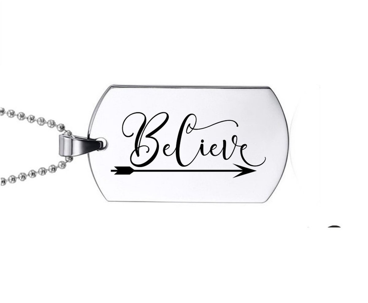 Ketting RVS - Believe