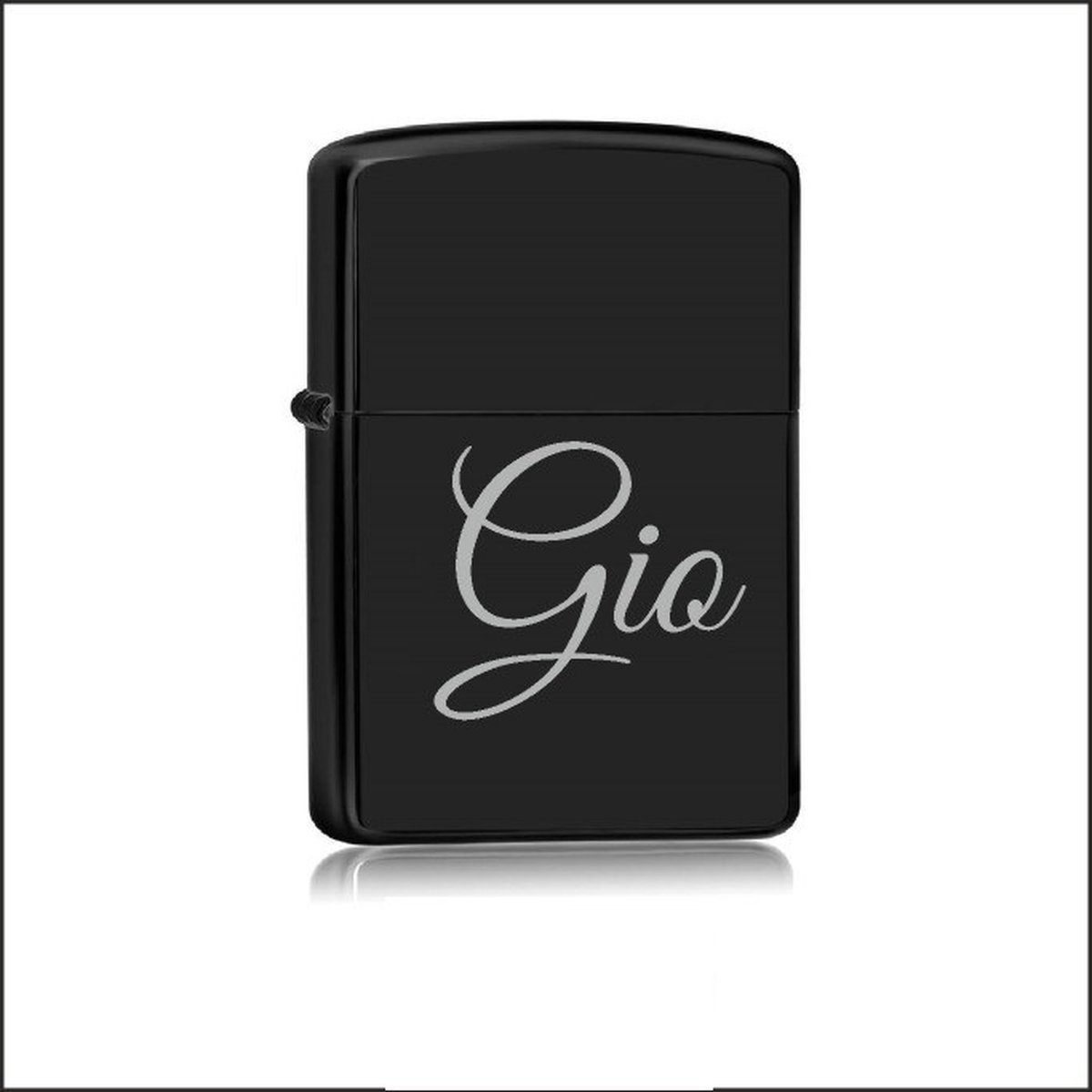 Aansteker Zwart Met Naam - Gio
