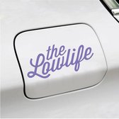 Bumpersticker - The Lowlife - 6,7 X 14,8 - Paars