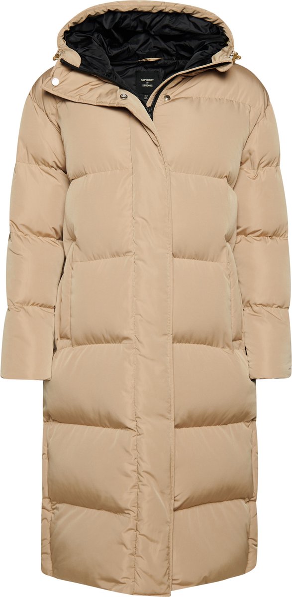 Superdry STUDIOS LONGLINE DUVET COAT Dames Jas - Maat 12 | bol