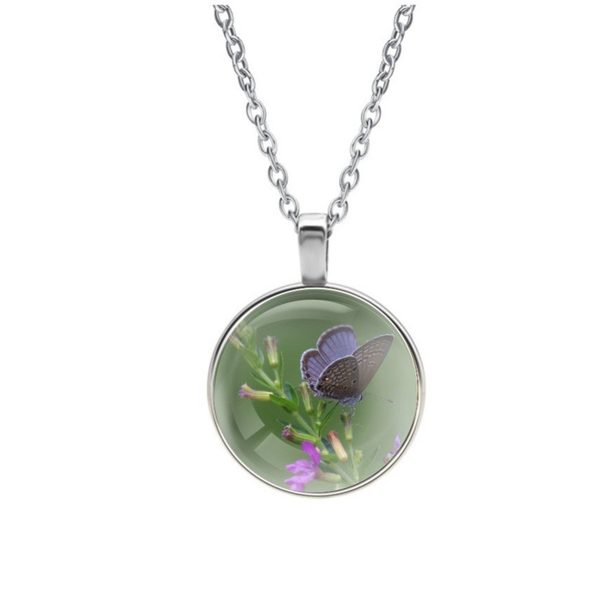 Ketting Glas - Vlinder