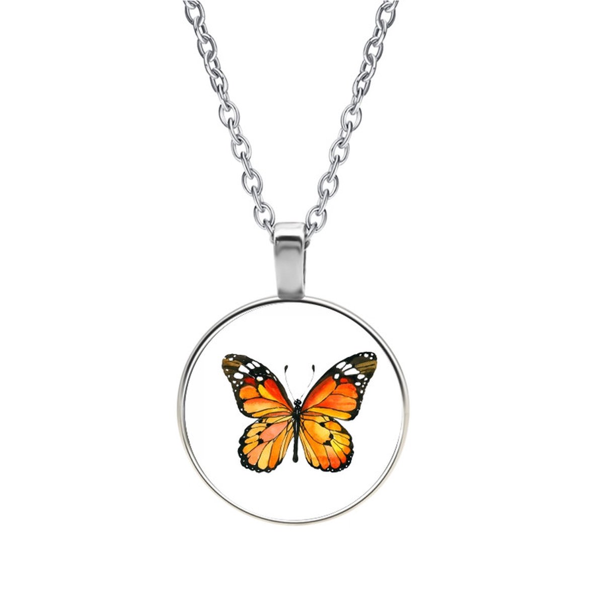 Ketting Glas - Vlinder