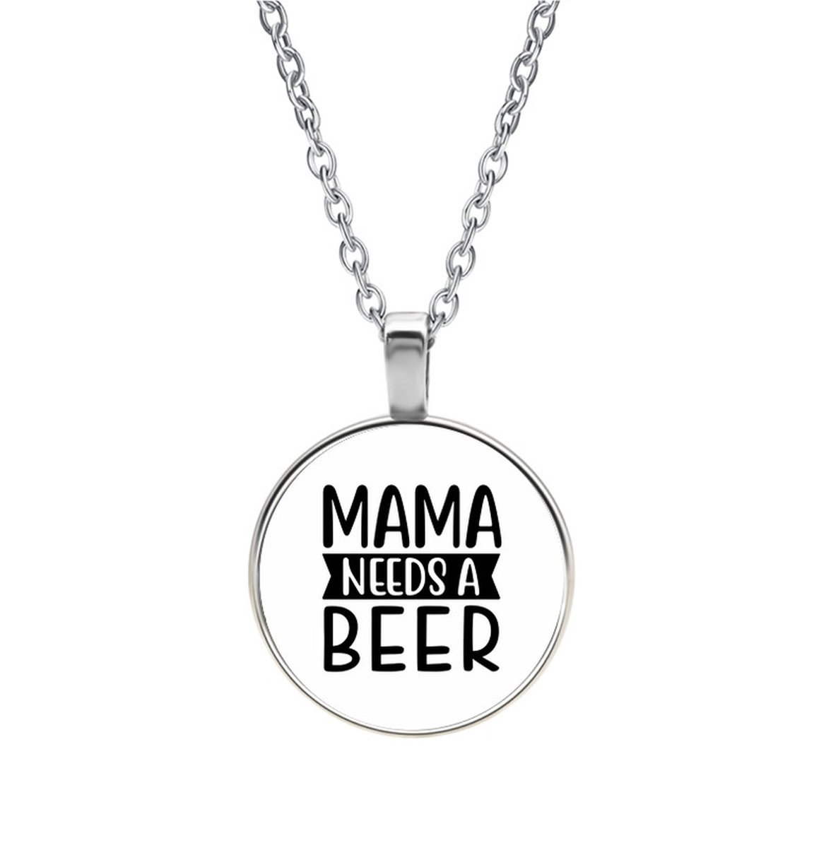 Ketting Glas - Mama Needs A Beer