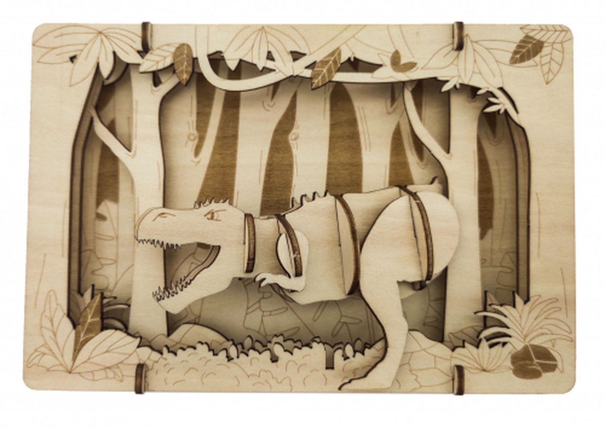 MANGEOIRE D'OISEAUX PUZZLE EN BOIS ECO WOOD ART 3D 952 8 × 12,5X14CM