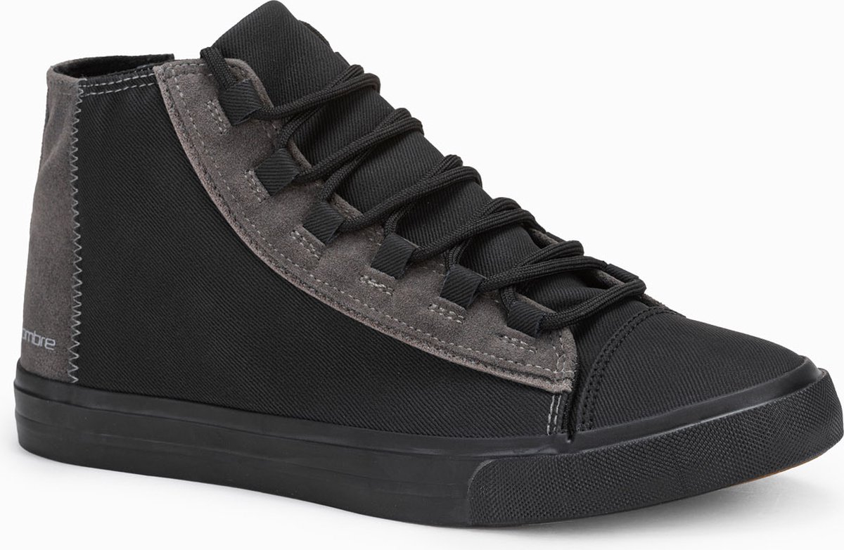 Hoge heren sportschoenen T343 - zwart