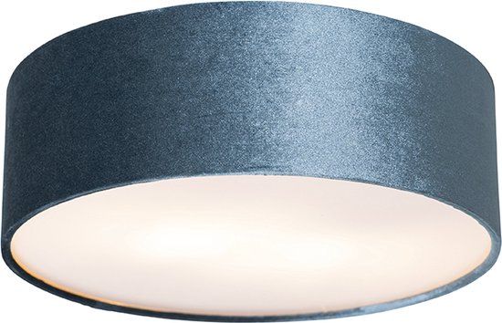 QAZQA drum - Moderne Plafondlamp - 2 lichts - Ø 30 - Woonkamer | Slaapkamer | Keuken