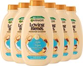 Garnier Loving Blends Rijke Argan Voedende Shampoo Voordeelverpakking - Zeer Droog, Onhandelbaar Haar - 6 x 300ml