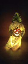 Totally Halloween | Schaduw Spook Pompoen  met LED | Multi Color | Colour Changing | 18 cm