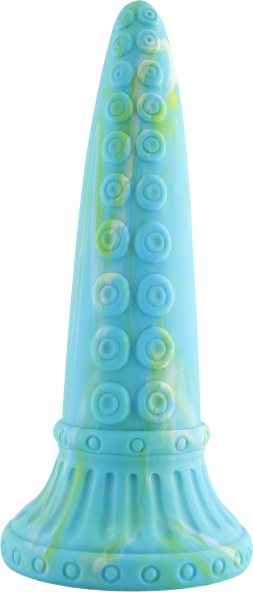 Goedkoopste Fantasy Zuignap Dildo 25 cm Blauw