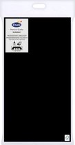 Zwart tafellaken/tafelkleed 138 x 220 cm herbruikbaar van papier met plastic laagje