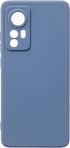 Shop4 - Xiaomi 12 Pro Hoesje - Zachte Back Case TPU Siliconen Mat Lavendel Grijs