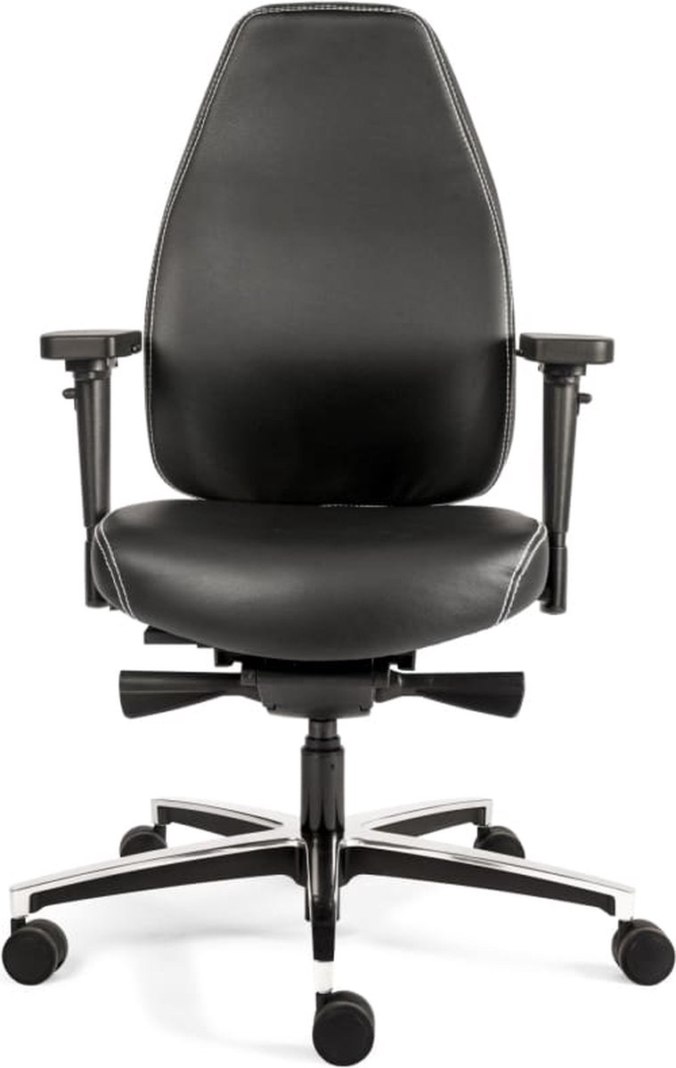 Sit And Move Therapod X Standaard - Bureaustoel Zwart Leder
