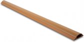 Kunststof kabelgoot half-rond met zelfklevende plakstrip - 100 x 5 cm / bruin
