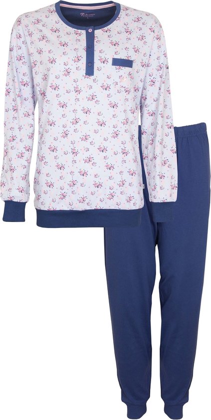 Tenderness Dames Pyjama - Katoen - Licht Blauw- Maat 3XL