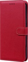 Book Case Cover Samsung Galaxy S10 Plus avec Protection Appareil Photo - TPU - Porte-Cartes - Cordon - Samsung Galaxy S10 Plus - Rouge