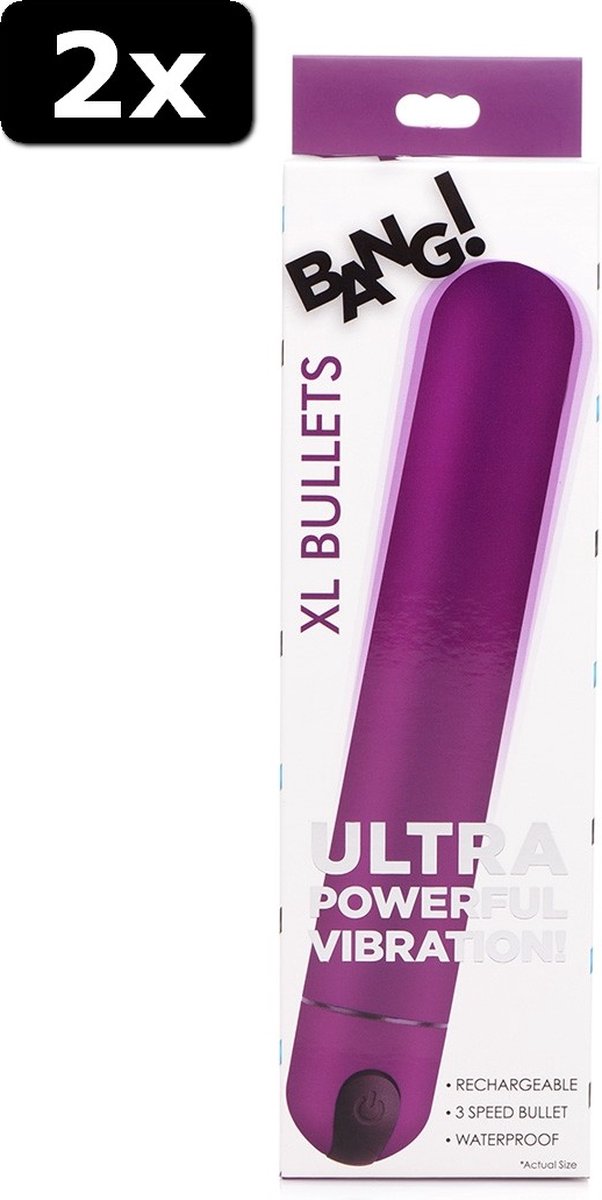 bang bullet ultra powerful vibration Bang! Womens Rechargeable Bullet Vibrator w/4 Attachment Heads - Asst.  Colors