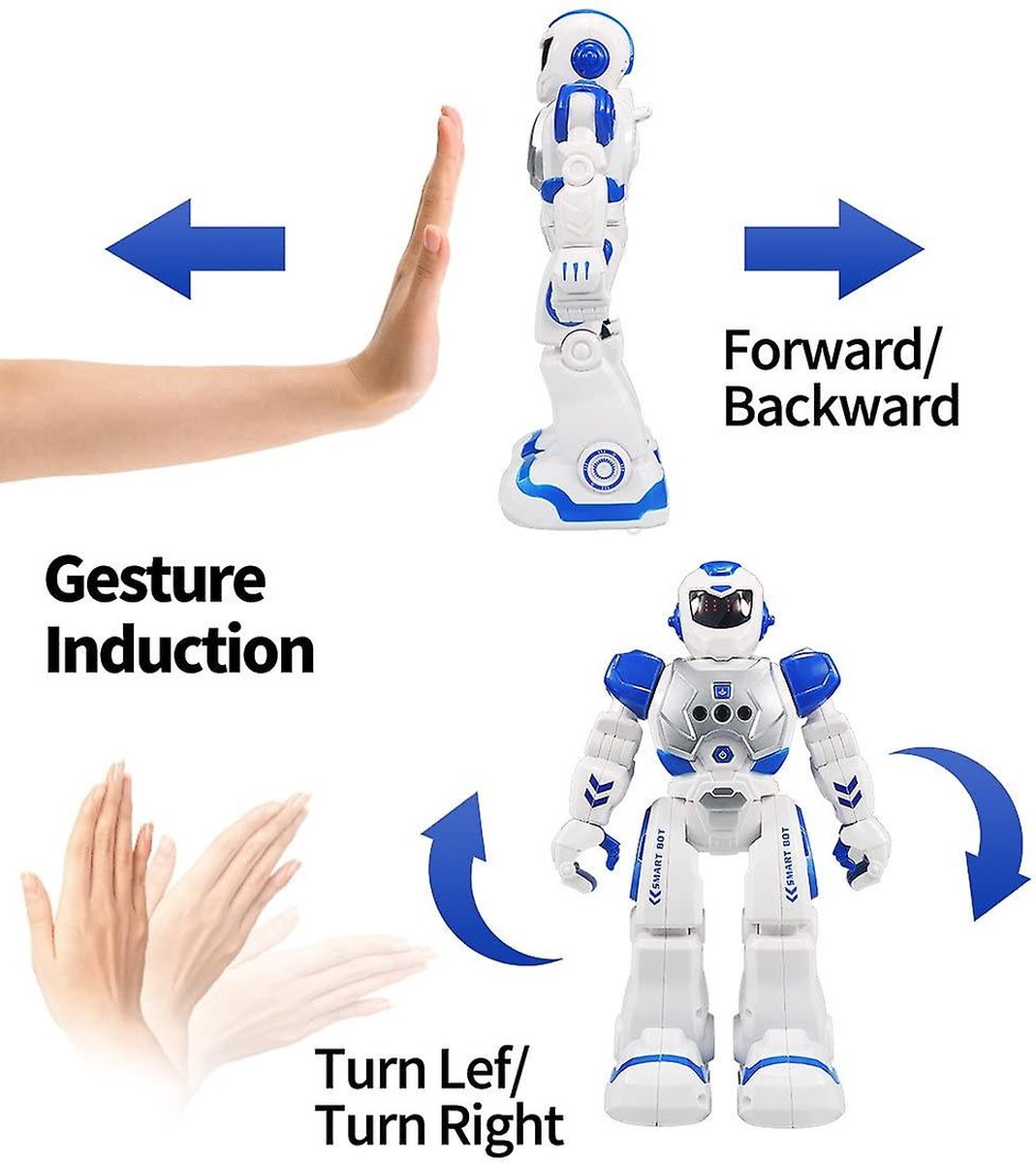 RED5 Intelligente Motion Robot - Speelgoedrobot - Met Afstandsbediening - Reageert Beweging - 20+ functies - 14x10x4cm — afbeelding 2
