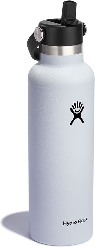 Hydro Flask Standard Mouth Flex Straw Cap Drinkfles (621 ml) - White