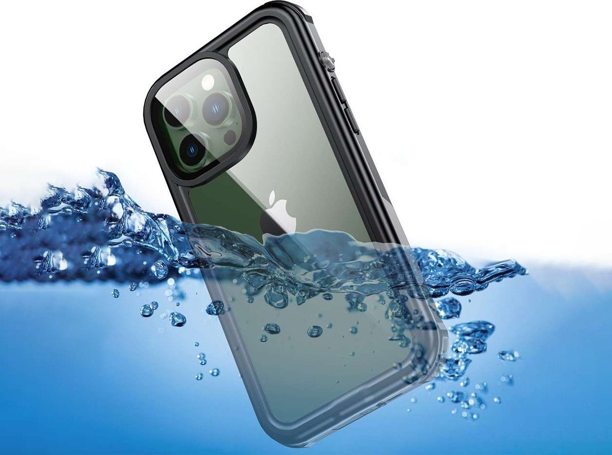 Just in Case waterdicht Hoesje geschikt voor iPhone 14 Pro - Waterproof Case - Zwart