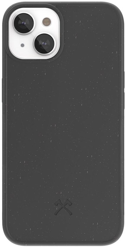 Woodcessories Bio Case - adapté pour iPhone 14 - durable - écologique - fabriqué à partir de matériaux bio - Noir