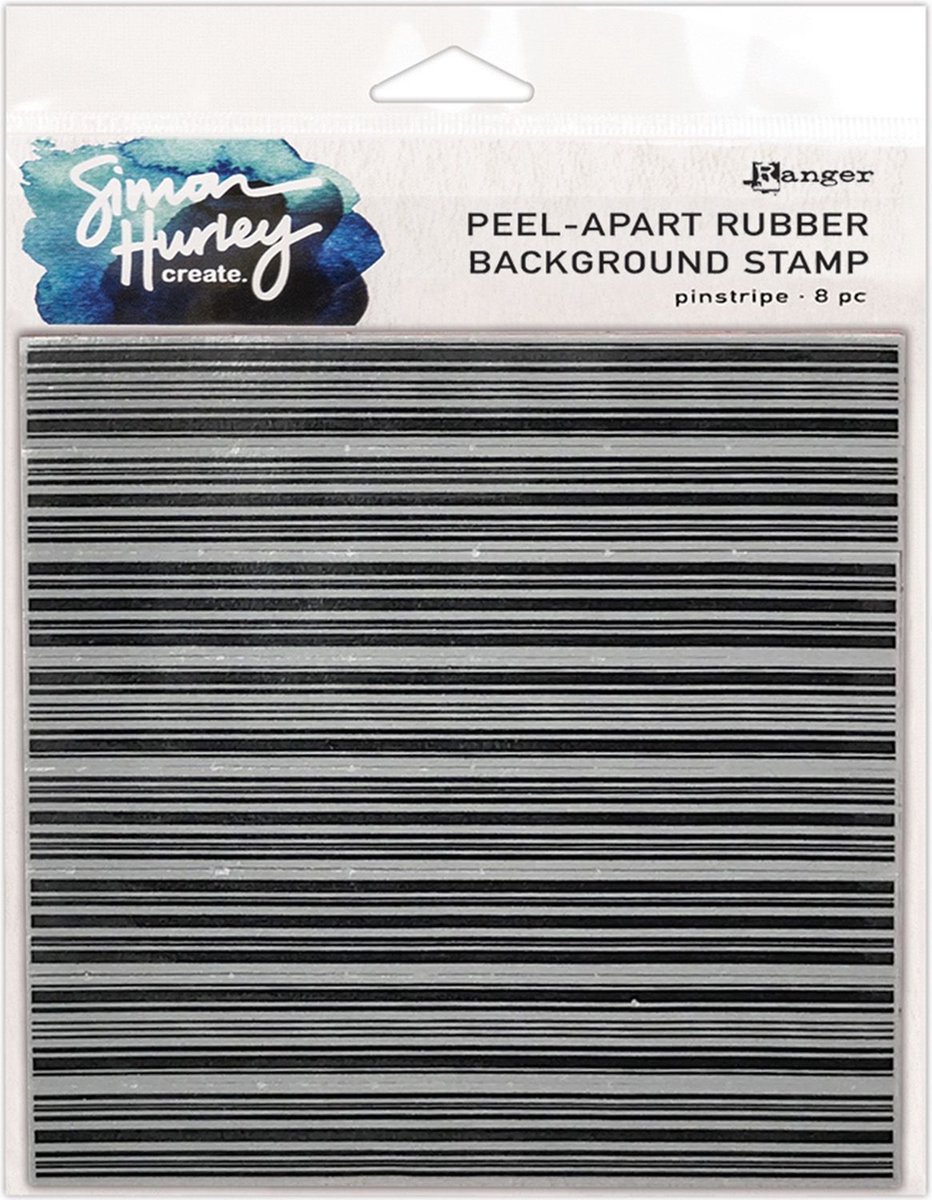 Simon Hurley peel-apart rubber stamp - Pinstripe
