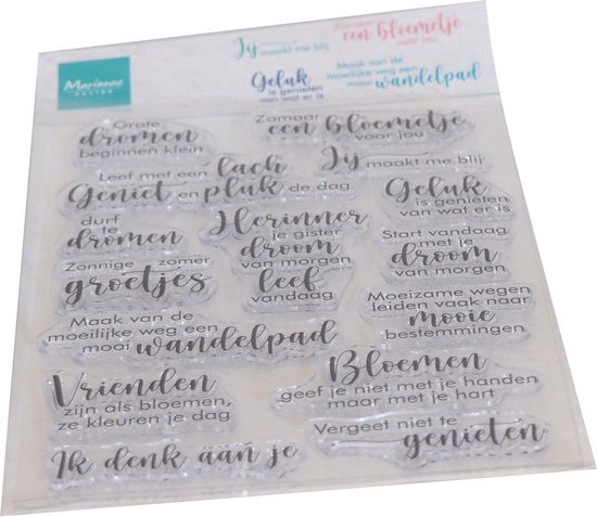 Foto: Marianne design clear stamp droom en geniet