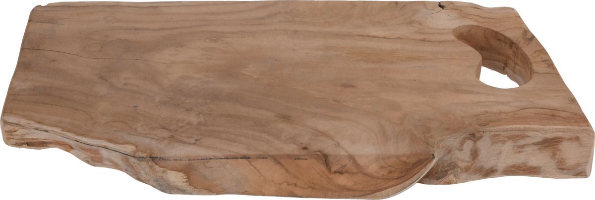 Houten serveerschaal/serveerblad 42 cm - Serveerschalen/serveerbladen van teak hout