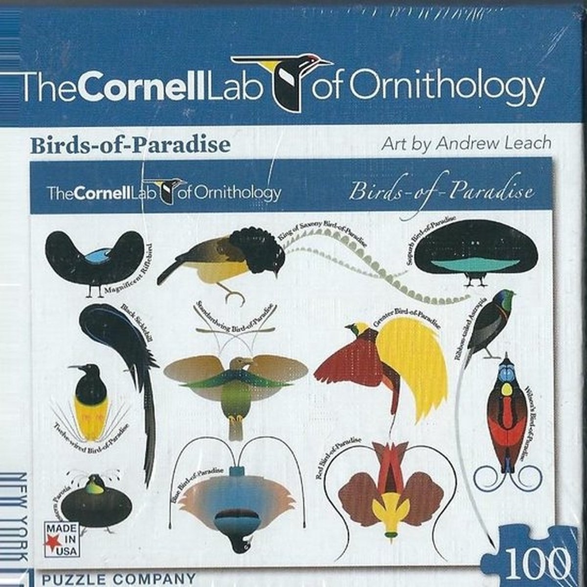 Birds-of-Paradise mini puzzel - 100 stukjes - 0819844013226