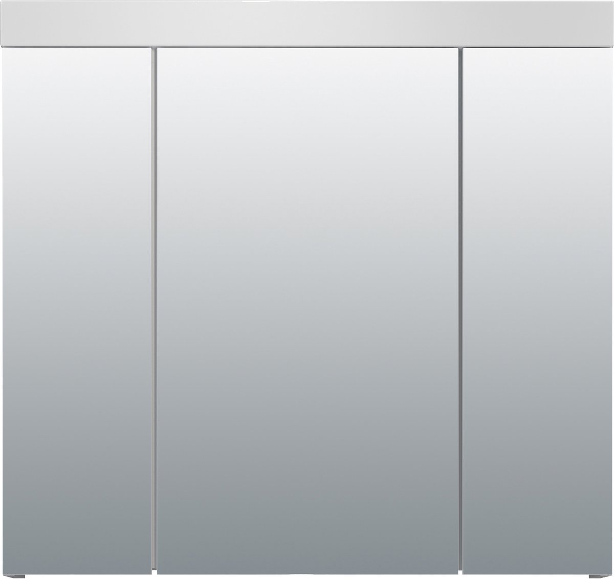 trendteam smart living Badkamer spiegelkast spiegel Devon, 80 x 75 x 16 cm wit hoogglans, wit met veel opbergruimte