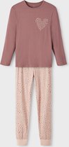 NAME IT NKFNIGHTSET ROSE TAUPE LEO NOOS Meisjes Pyjama - Maat 146/152
