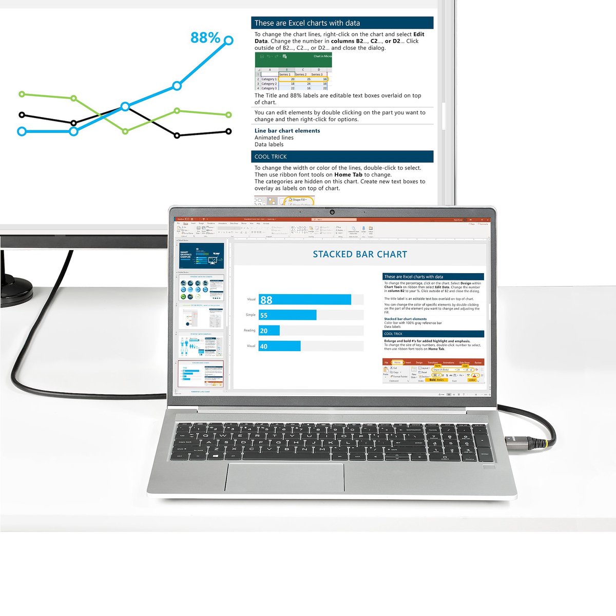 StarTech.com HDMM21V5M HDMI kabel 5 m HDMI Type A (Standaard) Grijs, Zwart
