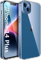 Hoesje geschikt voor iPhone 14 Plus Back Cover Hoesje - Transparant Silicone case - Hoesje geschikt voor iPhone 14 Plus Hoesje - Perfect fit met Camera Bumper