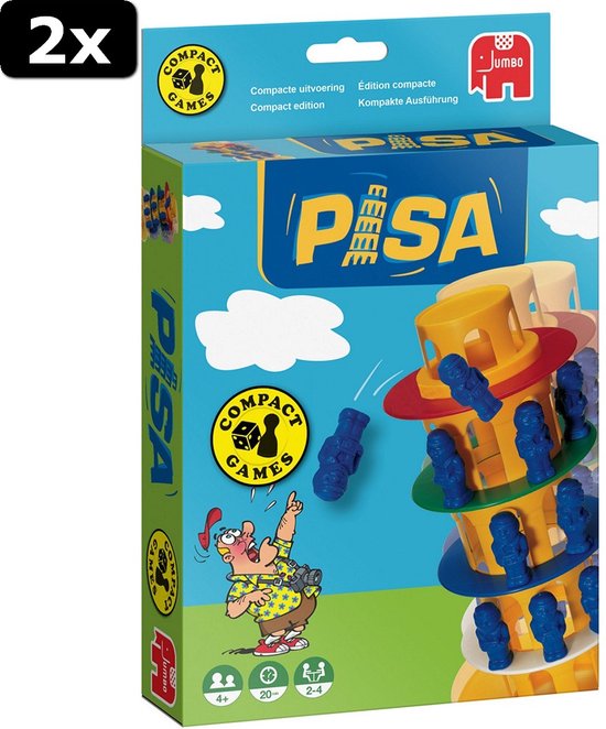Afbeelding van het spel 2x Jumbo Reisspel Toren van Pisa