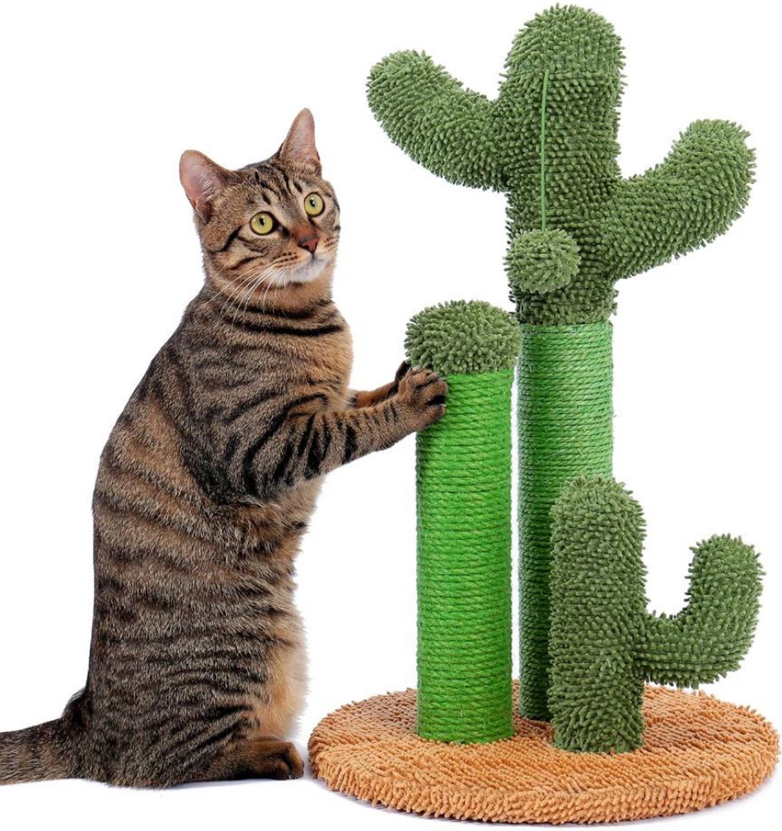 SunLion® Cactus Kat Krabpaal – Cat Toy - Kattenboom - Bruin
