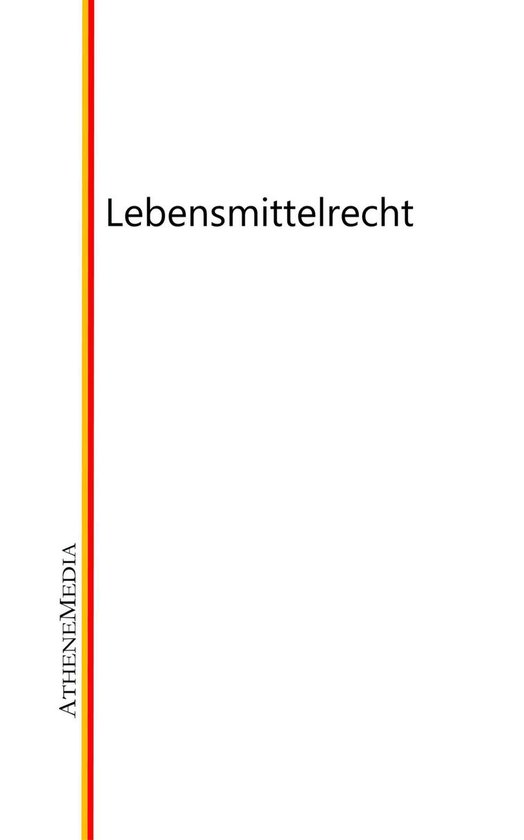 Lebensmittelrecht - cover