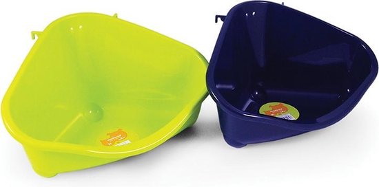 Moderna hoektoilet voor konijn en knaagdier donker blauw 35,5 cm x 23,4 cm x 19 cm - 1 st