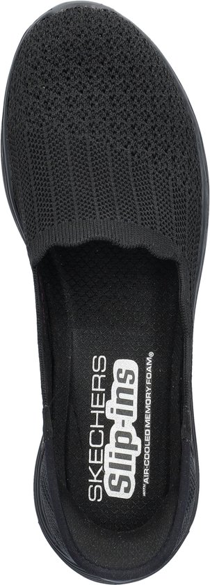 Skechers Slip-ins : Seager - Believe It, Femme, Zwart, Baskets pour femmes, Chaussures de sport, Pointure : 39