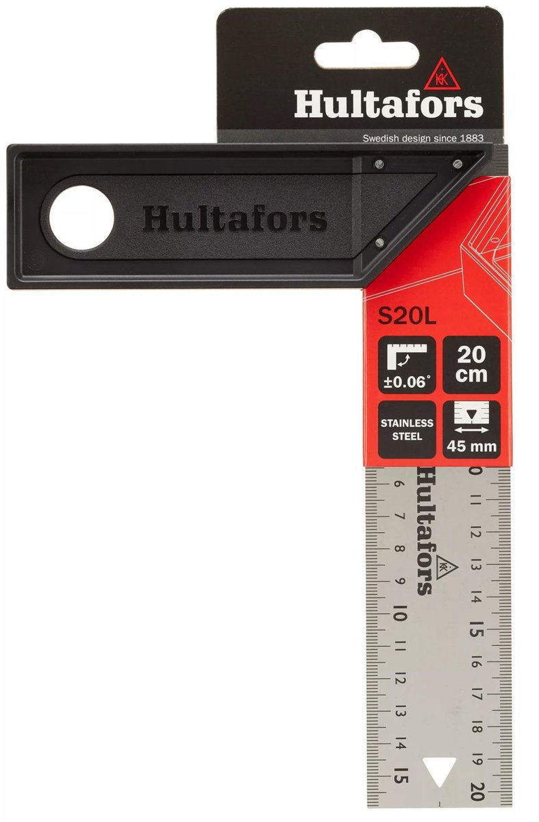 Hultafors Winkelhaak Square Lite S20L, lichtgewicht - 200 mm