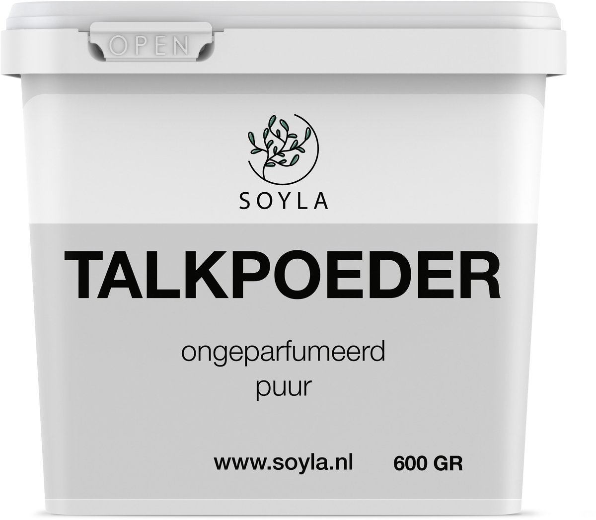 Talkpoeder - 600 Gram - Farmaceutische Kwaliteit - Huidverzorging - Ongeparfumeerd - Puur en Natuurlijk - Wit