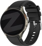 Bandz siliconen band 'easy fit' 22mm - geschikt voor Polar Vantage M / V3 / Grit X - Amazfit GTR 2/3/4 - Xiaomi Watch S1 / S3 / S4 / Mi Watch / Watch 2 (Pro) - Huawei Watch GT 1/2/3/4/5 - 46mm - OnePlus Watch 1/2/3 (zwart)