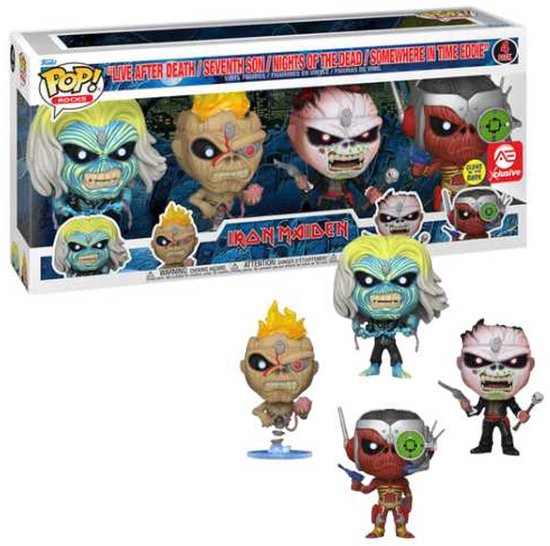 Iron Maiden Iron Maiden Rocks! - 4 Vnyl Figuren Eddie (Glow in the