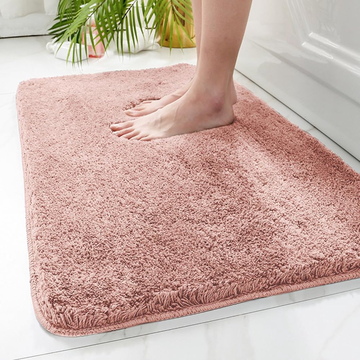 Super absorberende badmat - antislip - 1 stuk - polyester - 40 x 60 cm