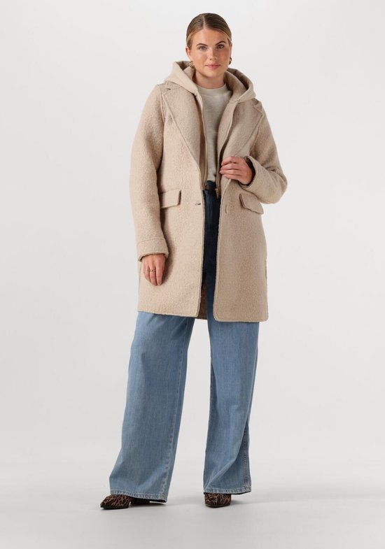 NUKUS Inna Jacket Boucle Jassen Dames - Winterjas - Beige - Maat XXL