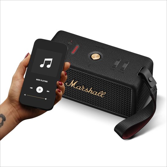 Marshall Middleton II - Portable speaker - Black & Brass | bol