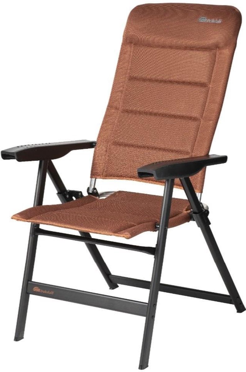 PRESTO Campingstoel - ergonomisch verstelbaar - lichtgewicht aluminium - stapelbaar 8860