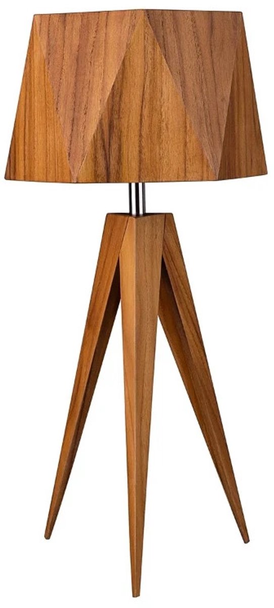 Accord Houten LED Tafellamp Angular | 1X E27 Max 40W | Teak