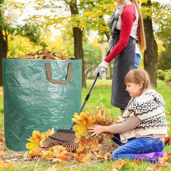TTLUOKER® 2x Extra Grote Tuinafvalzakken - 272 Liter per Zak - Waterdicht & Stevig - Opvouwbaar Design voor Gemakkelijke Opslag van Merkloos	 — afbeelding 3
