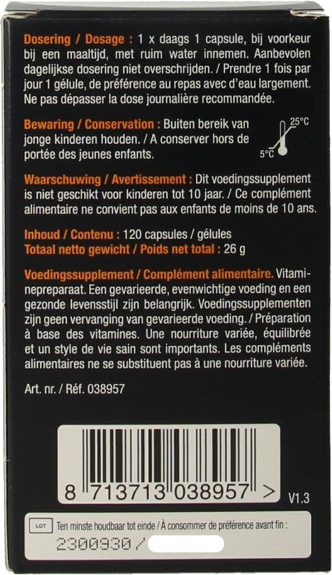 Lucovitaal Vitamine D3 25 microgram Voedingssupplement - 120 Capsules